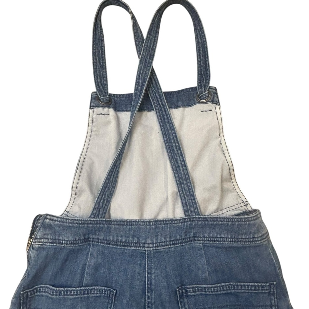Maeve Anthropologie Wide-Leg Denim Overalls Size M - Picture 5 of 10